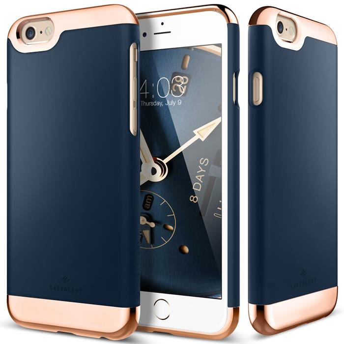 Caseology Caseology Savoy Skal till Apple iPhone 6(S) Plus (Blå - Rose Gold)