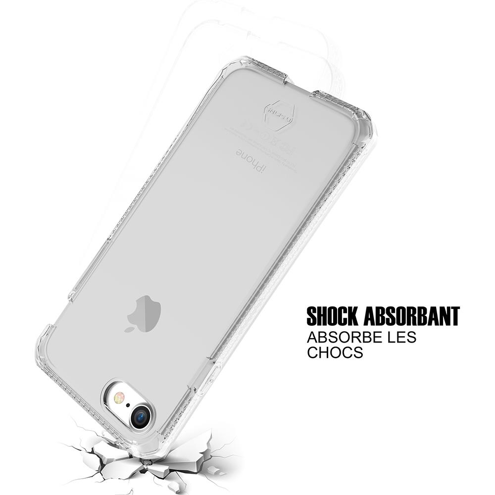 ItSkins Itskins Spectrum 3D Combo Skal till iPhone 6S Plus (Svart) + Tempered Glass