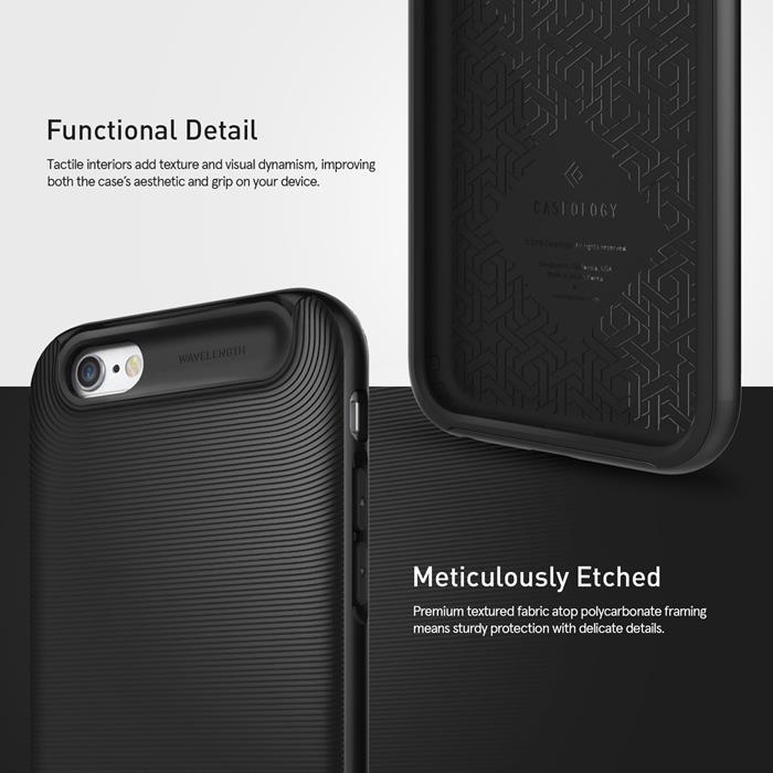 Caseology Caseology Wave Length Skal till Apple iPhone 6(S) Plus - Svart