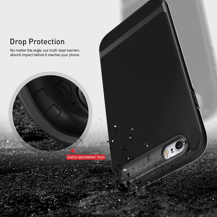 Caseology Caseology Wave Length Skal till Apple iPhone 6(S) Plus - Svart