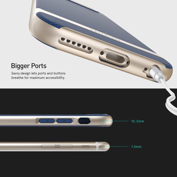 Caseology Caseology Wave Length Skal till Apple iPhone 6(S) Plus - Blå