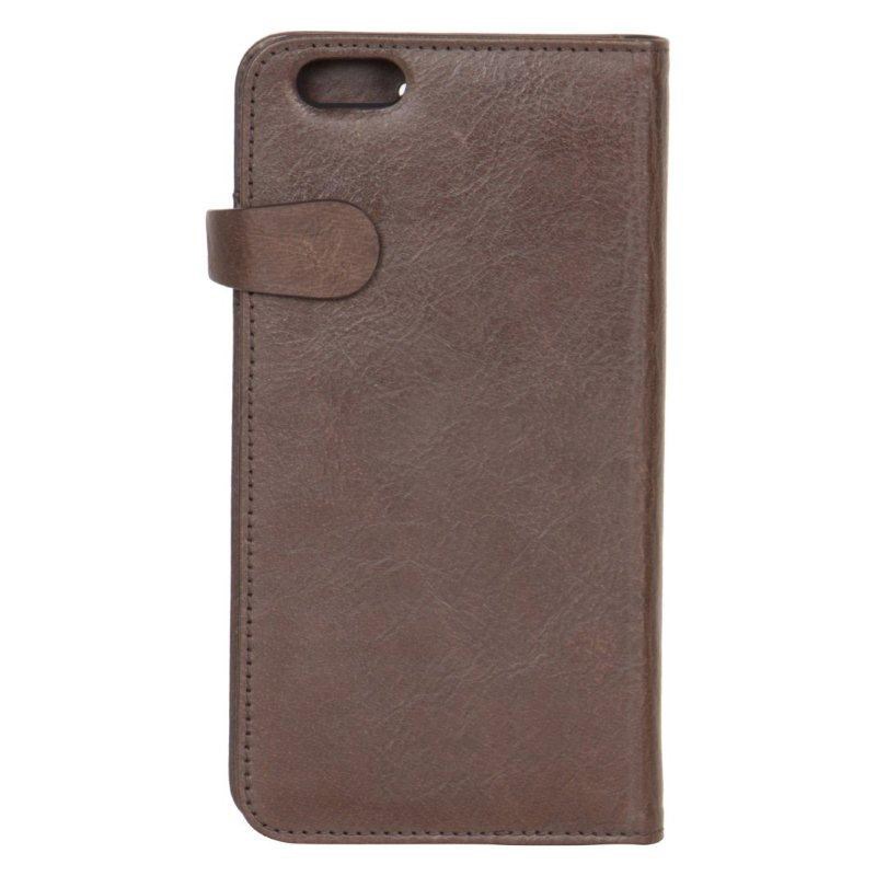 BUFFALO BUFFALO äkta läder Plånboksfodral iPhone 6(S) Plus - Brun