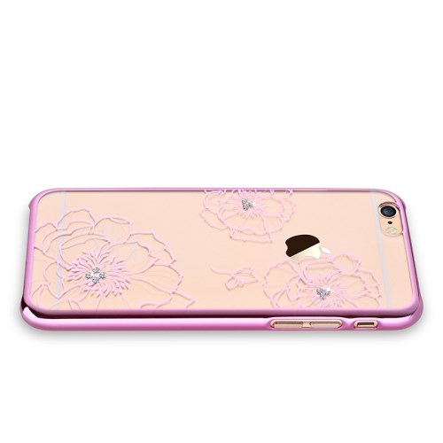 Vouni Vouni skal med strass-stenar till iPhone 6 / 6S - Magenta