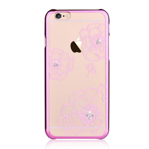 Vouni Vouni skal med strass-stenar till iPhone 6 / 6S - Magenta