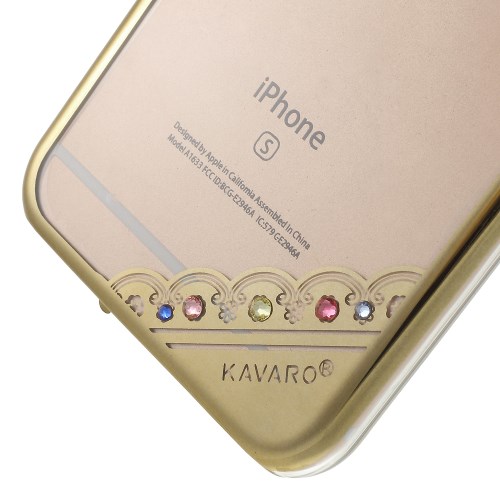 Kavaro Kavaro Skal till iPhone 6 / 6S med Swarovski stenar - Guld