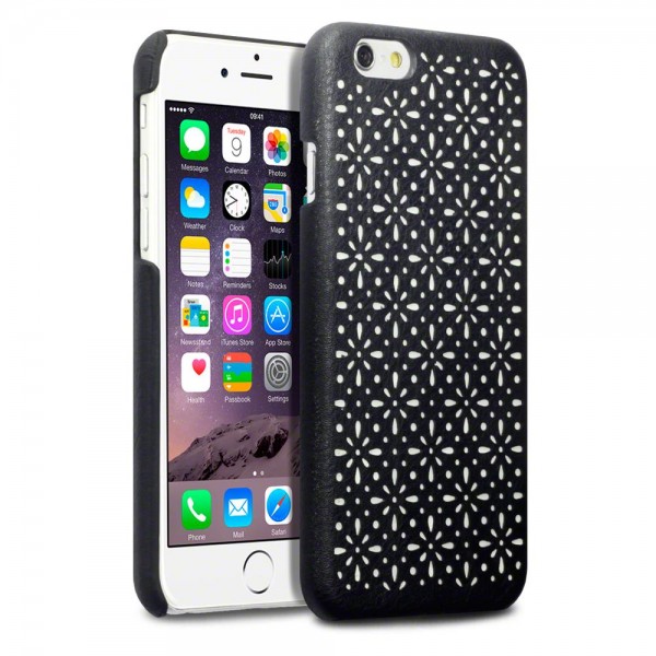 Terrapin Floral ETCH Skal till iPhone 6 / 6S - Svart