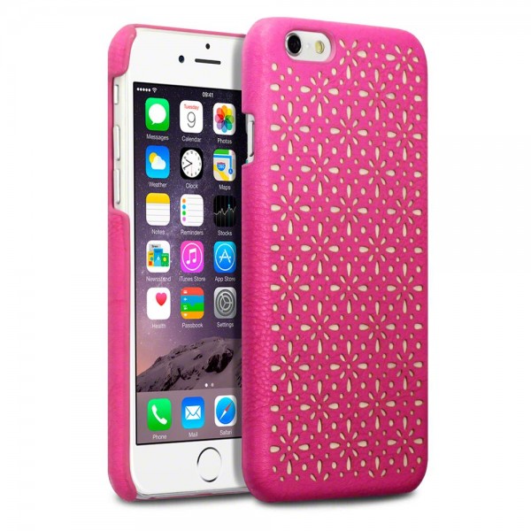 Terrapin Floral ETCH Skal till iPhone 6 / 6S - Magenta