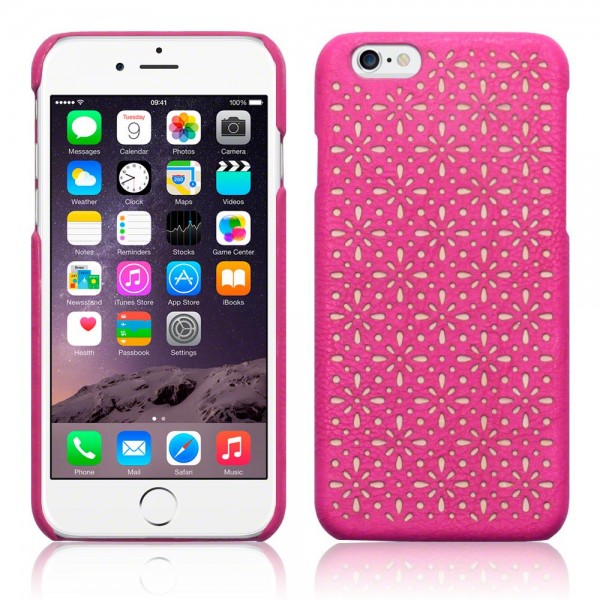 Terrapin Floral ETCH Skal till iPhone 6 / 6S - Magenta