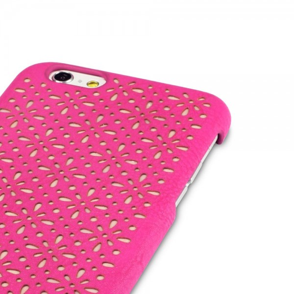Terrapin Floral ETCH Skal till iPhone 6 / 6S - Magenta