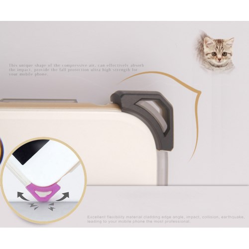 Moshuo MOSHUO Cat Ear Matte Skal till Apple iPhone 6/6S - Transparent