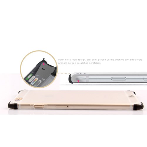 Moshuo MOSHUO Cat Ear Matte Skal till Apple iPhone 6/6S - Transparent