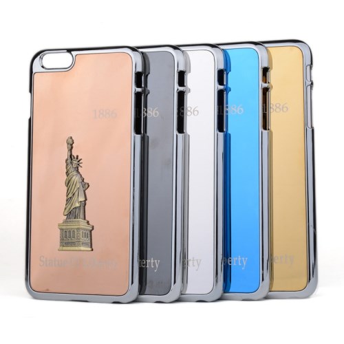 OEM 3D Metall Skal till Apple iPhone 6(S) Plus / 6S Plus - Frihetsgudinnan (RoseGold