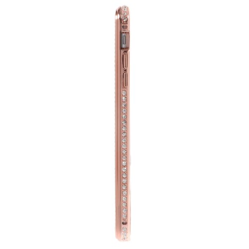 OEM Rhinestone Bumper och Skal till Apple iPhone 6(S) Plus - Rose Gold