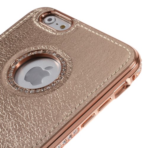 OEM Rhinestone Bumper och Skal till Apple iPhone 6(S) Plus - Rose Gold