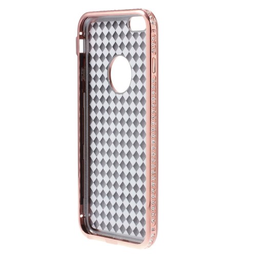 OEM Rhinestone Bumper och Skal till Apple iPhone 6(S) Plus - Rose Gold