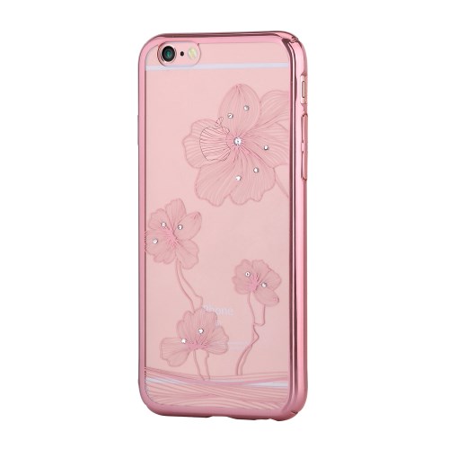 Comma Comma Skal med Swarovski-stenar till Apple iPhone 6(S) Plus - RoseGold