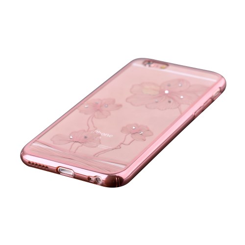 Comma Comma Skal med Swarovski-stenar till Apple iPhone 6(S) Plus - RoseGold