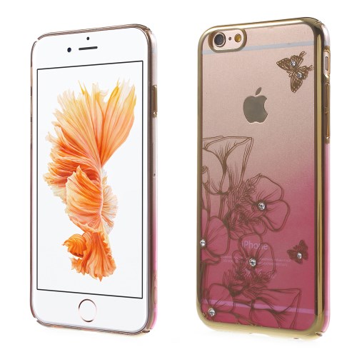 Crawford Crawford Skal med Swarovski-stenar till iPhone 6 / 6S - Flower & Butterfly