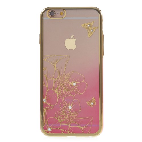 Crawford Crawford Skal med Swarovski-stenar till iPhone 6 / 6S - Flower & Butterfly