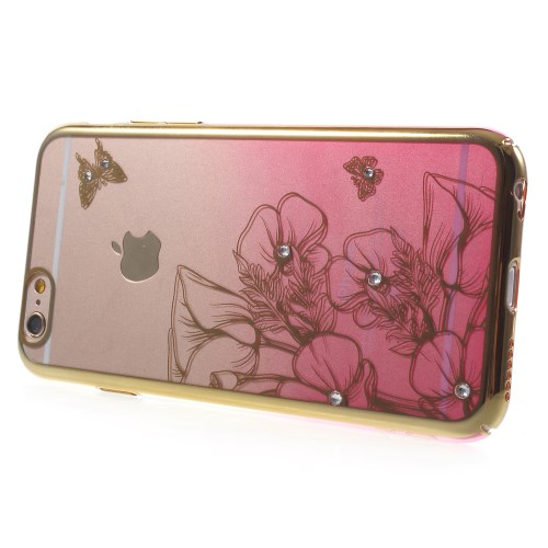 Crawford Crawford Skal med Swarovski-stenar till iPhone 6 / 6S - Flower & Butterfly
