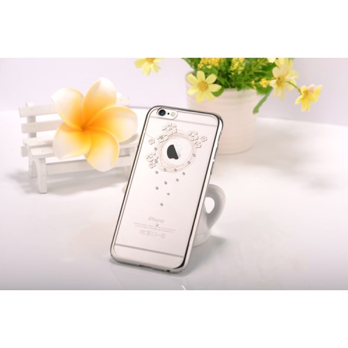 Devia Devia Skal med Swarovski-Stenar till Apple iPhone 6(S) Plus - Garland Silver