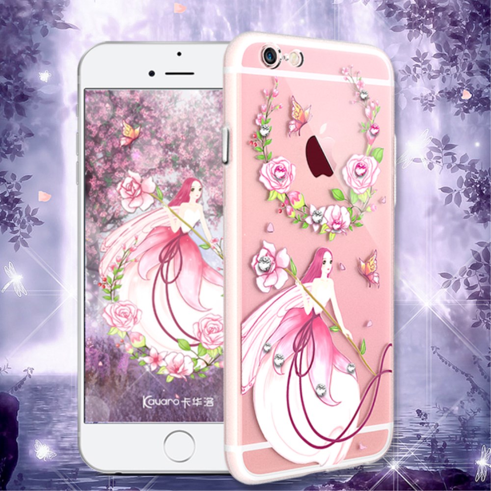 Kavaro Kavaro Tipsy Skal med Swarovski Stenar till iPhone 6(S) Plus - Pink Fairy
