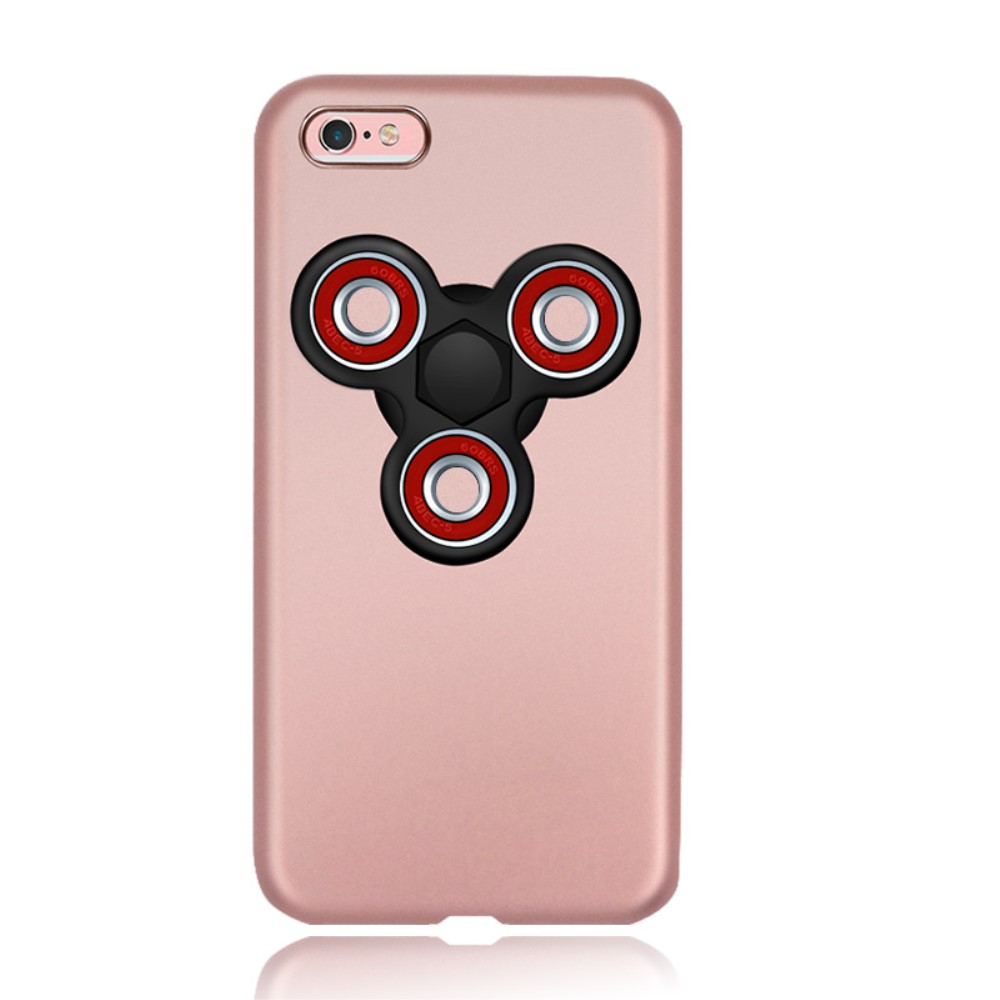 Fidget Spinner EDC Tri Fidget Spinner Skal till iPhone 6 (S) - Rose Gold