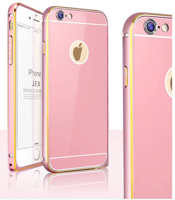 OEM JFX Metallbumper-skal till Apple iPhone 6(S) Plus (Rose Gold)