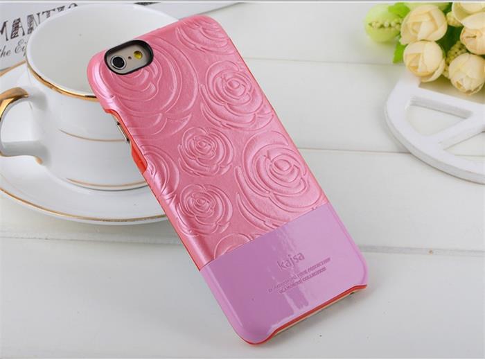 KajsaCases Kajsa 3D Rose Flower Skal till iPhone 6 / 6S - Rosa
