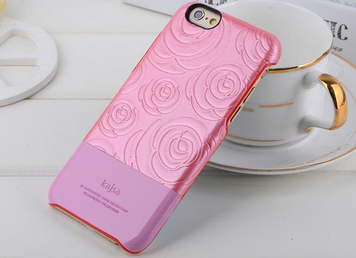 KajsaCases Kajsa 3D Rose Flower Skal till iPhone 6 / 6S - Rosa