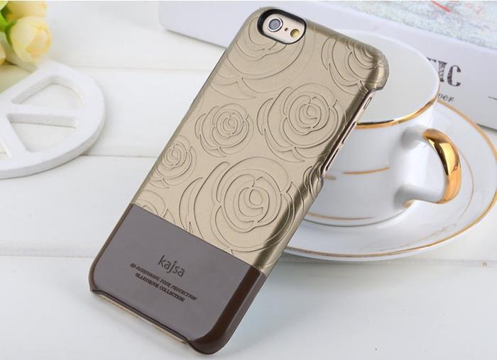 KajsaCases Kajsa 3D Rose Flower Skal till iPhone 6 / 6S - Brun