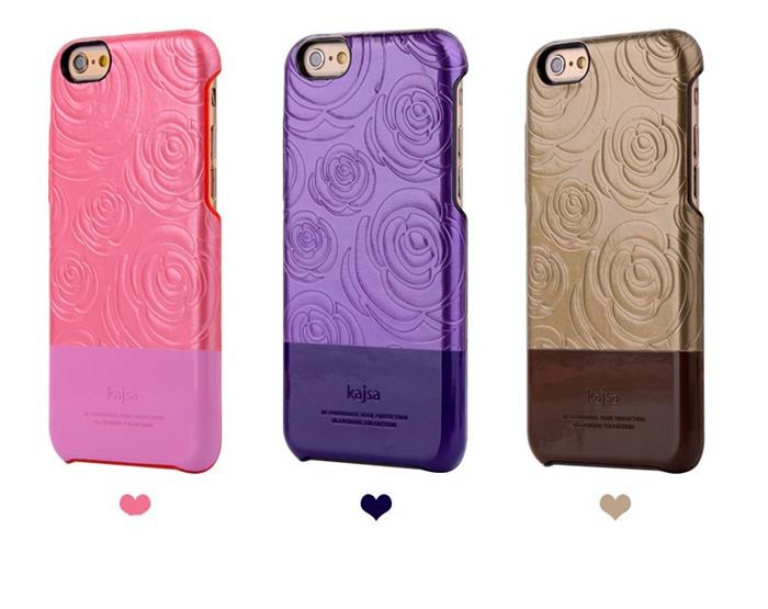 KajsaCases Kajsa 3D Rose Flower Skal till iPhone 6 / 6S - Lila