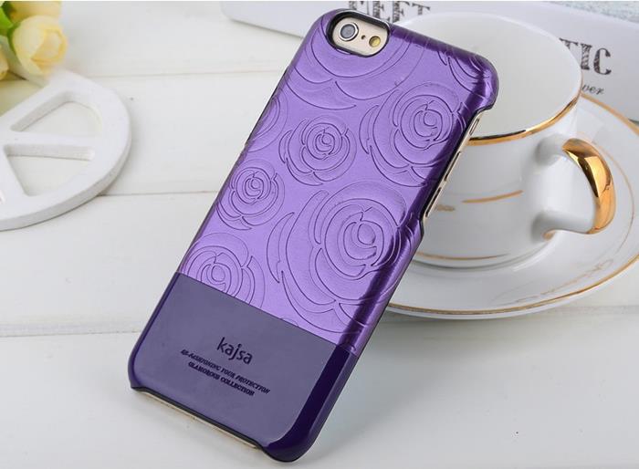 KajsaCases Kajsa 3D Rose Flower Skal till iPhone 6 / 6S - Lila