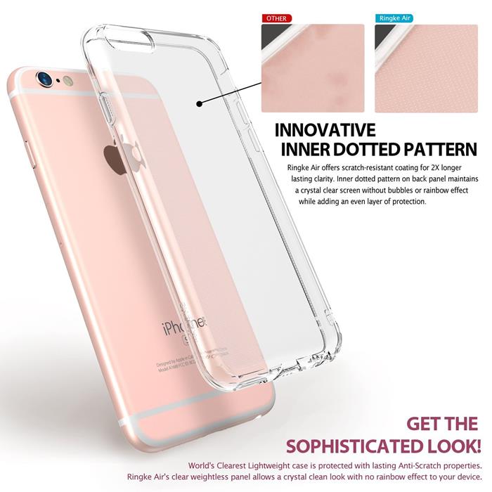 Rearth Ringke Air Ultimate Thin Skal till Apple iPhone 6S Grå