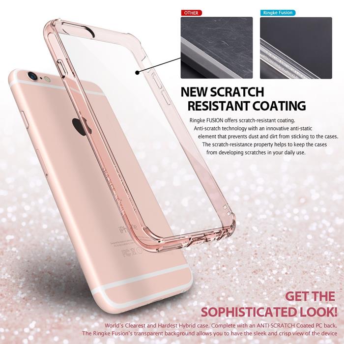 Rearth Ringke Fusion Shock Absorption Skal till Apple iPhone 6(S) Plus / 6S Plus - Rose