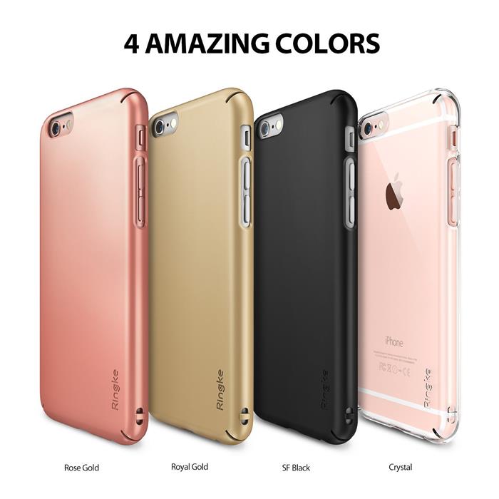 Rearth Ringke Slim Dual Coated Skal till Apple iPhone 6 / 6S - Rose Gold