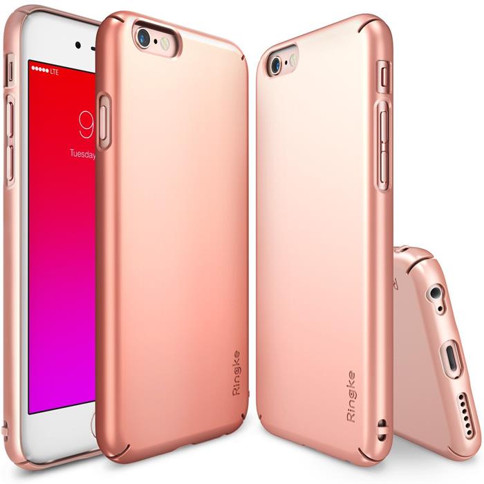 Rearth Ringke Slim Dual Coated Skal till Apple iPhone 6 / 6S - Rose Gold