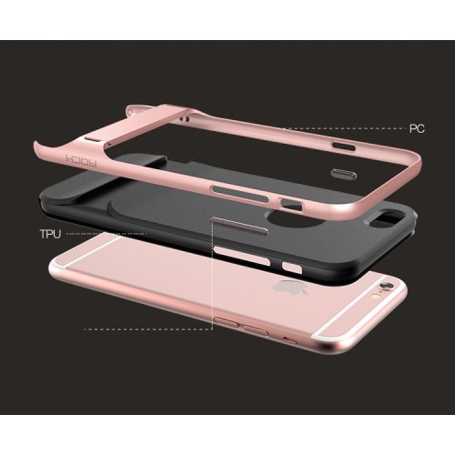 ROCK ROCK royce skal till Apple iPhone 6(S) Plus - Rose Gold