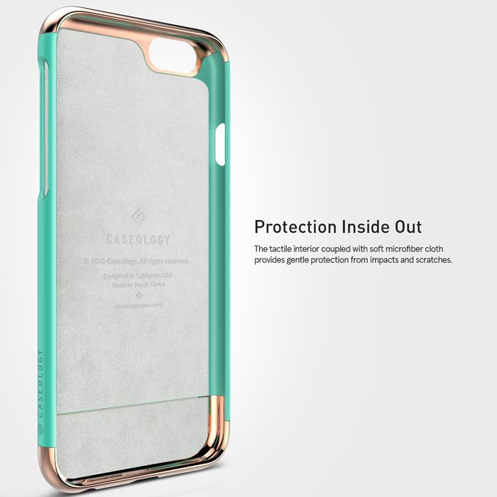 Caseology Caseology Savoy Skal till Apple iPhone 6 / 6S (Mint - Rose Gold)