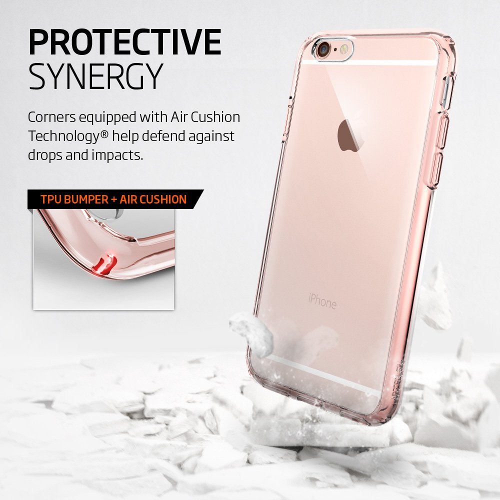 Spigen Spigen Ultra Hybrid Skal till iPhone 6S Plus - RoseGold