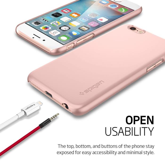 Spigen SPIGEN Ultra Thin Fit Skal till Apple iPhone 6/6S - Rose Gold