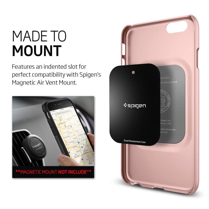 Spigen SPIGEN Ultra Thin Fit Skal till Apple iPhone 6/6S - Rose Gold