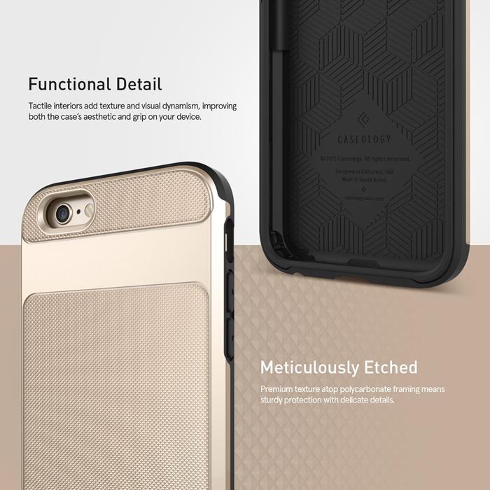 Caseology Caseology Vault Skal till Apple iPhone 6 / 6S - Gold
