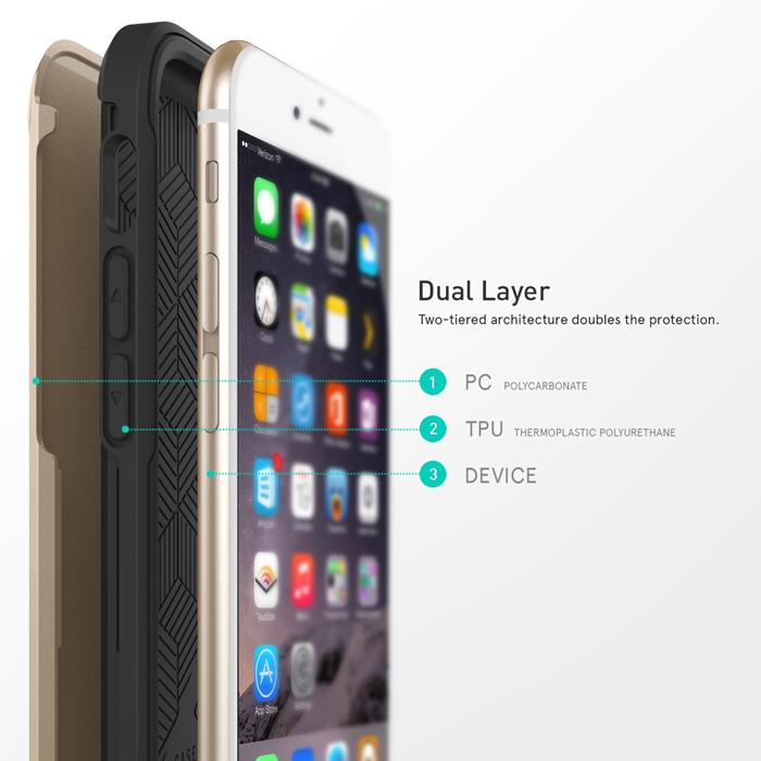 Caseology Caseology Vault Skal till Apple iPhone 6 / 6S - Gold