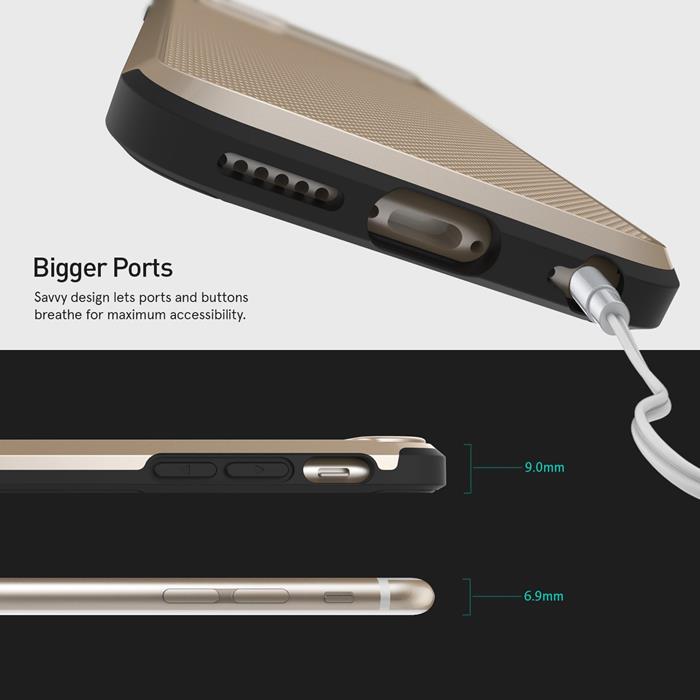 Caseology Caseology Vault Skal till Apple iPhone 6 / 6S - Gold