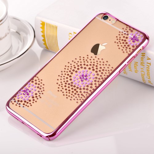 Vouni Vouni Kristall Sun flower Skal till iPhone 6 / 6S - Rosa
