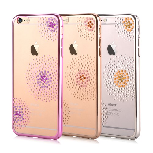 Vouni Vouni Kristall Sun flower Skal till iPhone 6 / 6S - Rosa