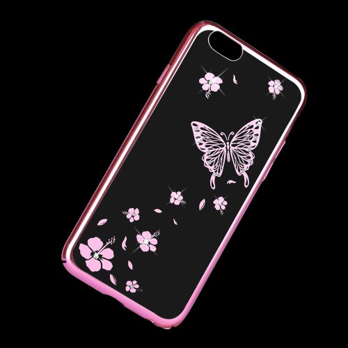 Vouni Vouni Kristall Skal till iPhone 6 / 6S - Magenta