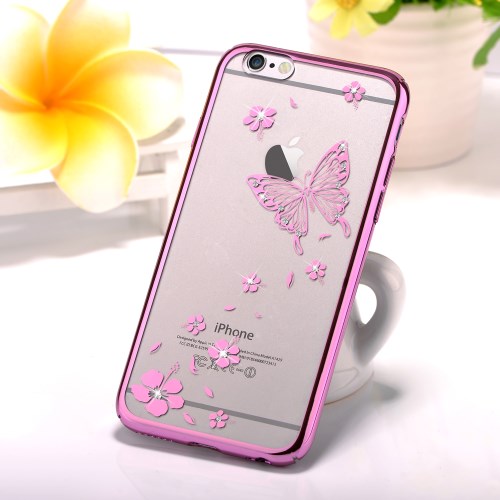 Vouni Vouni Kristall Skal till iPhone 6 / 6S - Magenta