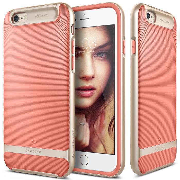 Caseology Caseology Wavelength Skal till Apple iPhone 6 / 6S - Rose Gold